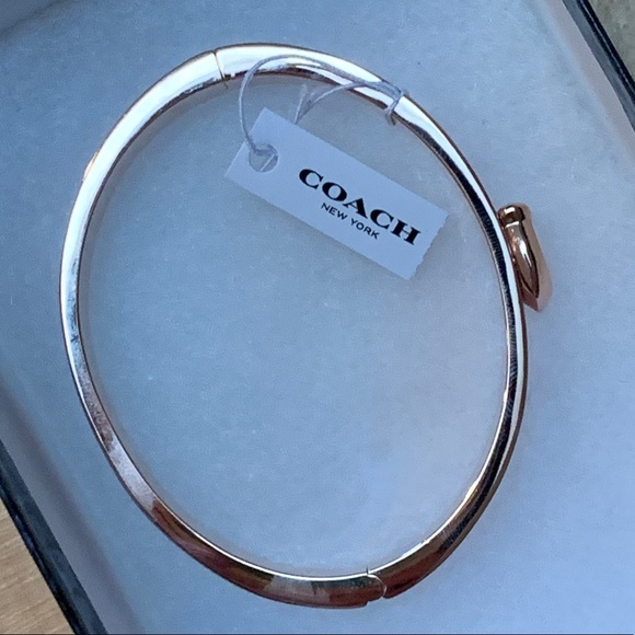 Coach Signature Push Hinge Bangle - Picture 6 of 6